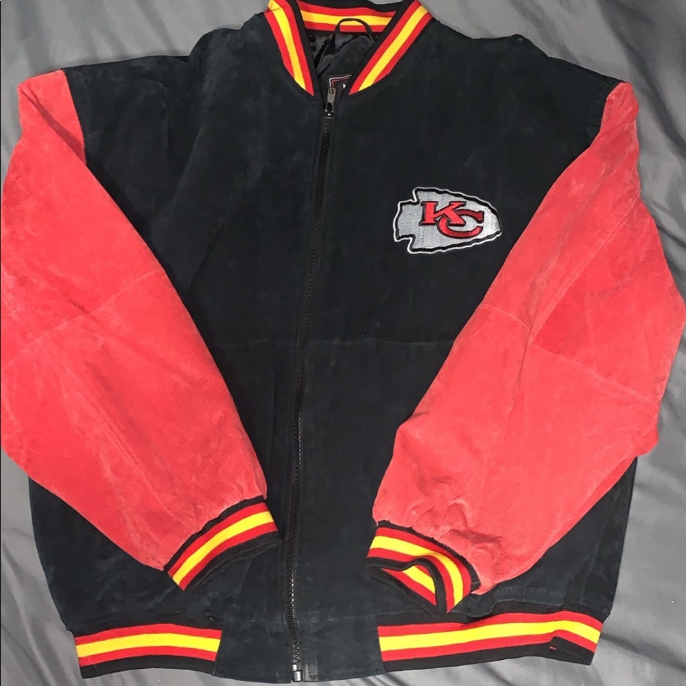 VINTAGE KC CHIEFS LEATHER JACKET